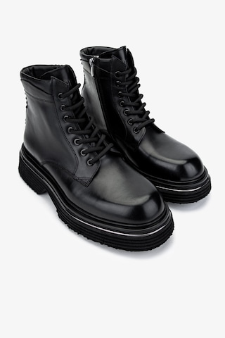 Valmenti Erkek Hakiki Deri Siyah Analin Postal Bot 381 20381 Erk Bot Sk24-25 Sıyah Anl Siyah