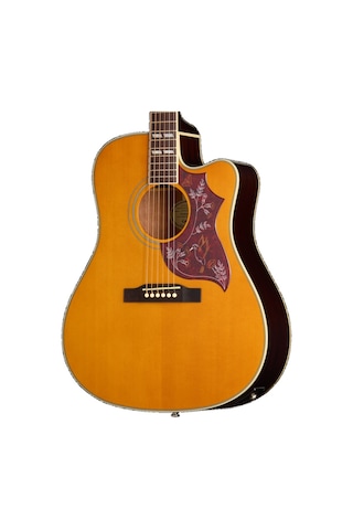Epiphone Hummingbird Studio Ec Elektro Akustik Gitar Antique Natural