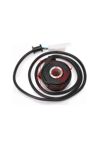 Ganzhoushop Suntek Sensör Sayacı Motosiklet Kph Kilometre Kab Hız Göstergesi Dijital Be Siyah