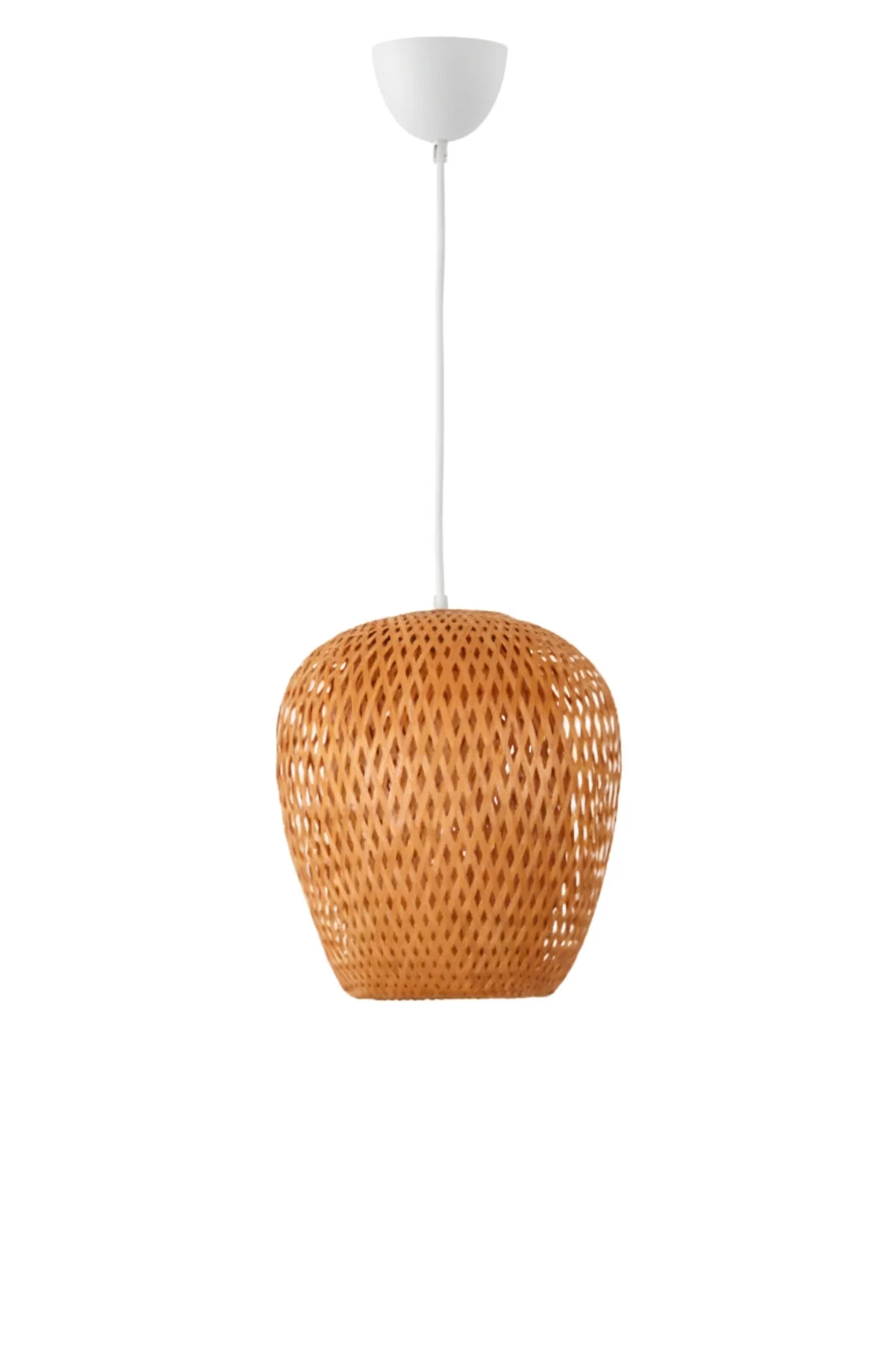 Bohem Bambu Boja Pendant Sarkıt Avize Lamba 25 Cm - Iskandinav, Modern, Bohem, Rattan Aydınlatma Bej