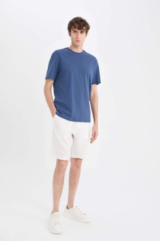 Defacto %100 Keten Regular Fit Yazlık Bermuda Şort D9931ax25smwt33 Beyaz