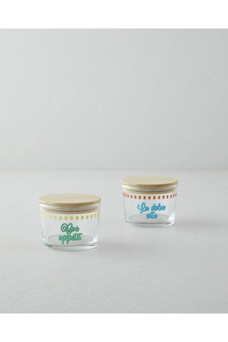 English Home Bon Vita Cam 2'li Baharatlik 220 Ml - 220 Ml Mavi-yeşil Mavi-yeşil