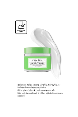 Maruderm Kahve Özü + Yeşil Çay Özü Tazeleyici Kil Maskesi 100 ML