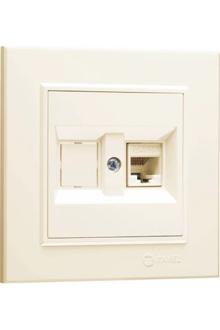 Makel Karea Krem İkili İnternet Data 1 Adet Cat5 Modül 57010135