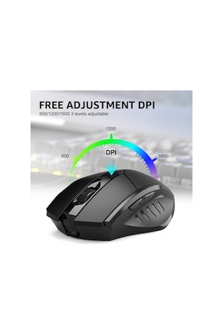 /ea/kablosuz Fare, 2.4g Şarj Edilebilir Kablosuz Ergonomik Optik Fare