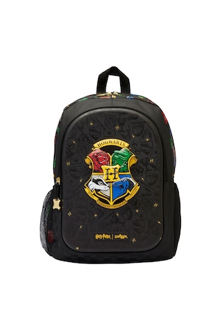 Snapbuy Avustralya Smiggle Harry Potter Temalı Çocuk Okul Sırt Çantası, 42x30cm Siyah