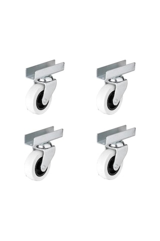 4 Adet Hts U Tablalı Döner Mobilya Tekeri Çap : 52 Mm Kod : 323