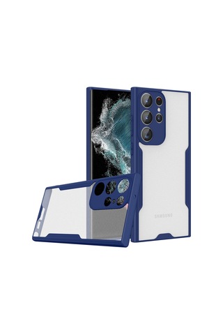 Samsung Galaxy Uyumlu S23 Ultra Kılıf Kamera Korumalı Arkası Mat Platin Silikon Kılıf