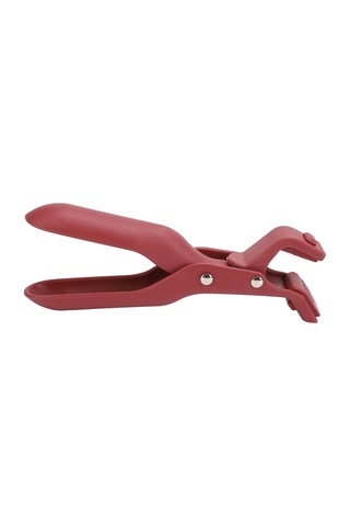 Ximistore9 Kırmızı Mutfak Anti-parçalar Kelepçe, Isı Dayanıklı Plastik, Çok Fonksiyonlu Tabak/bardak Tutucu, Kaymazsız, Tek El Kullanıma Uygun Kırmızı