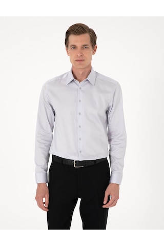 Pierre Cardin Erkek Gri Gömlek Basic 50305127-vr024 Gri