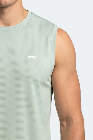 Slazenger Herofıt Erkek Kolsuz Su Yeşili Atlet