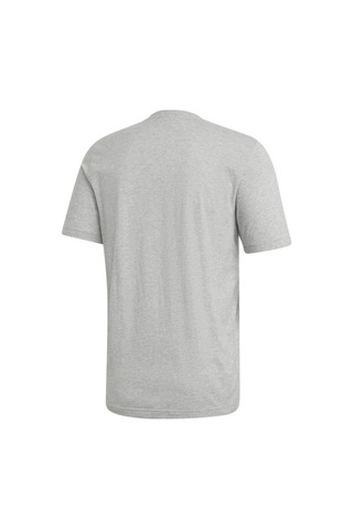 Du0409 Adidas Essential Linear Erkek Pamuklu Gri Tişört