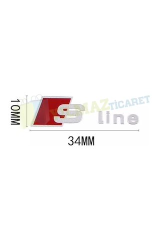 Audi S Line Direksiyon Vites Torpido Anahtarlık Logo Metalize 2 Adet