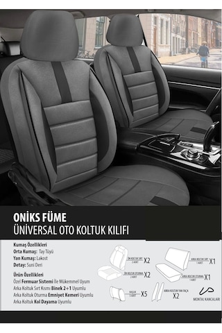 Volvo S70 Koltuk Kılıfı Oniks Füme 1 Takım