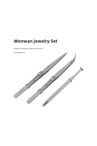 Springsun Çelik Gümüşçü Pimzikler Seti - Düz Ve Eğik Uçlu Taş, Mücevher Ve Jewelery Kırpma Aleti - Çok Amaçlı Kullanimlı Zırh Gereci