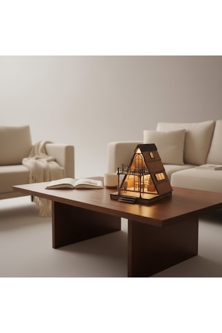 Kendin Yap Maket Ev Orman Bungalov Balkonlu