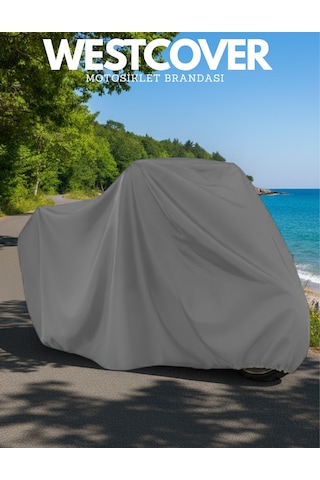 Suzuki Address 110 Branda Motosiklet Brandası Gri Motor Örtüsü Çadır Su Geçirmez Motosiklet Kılıfı Motor Brandası