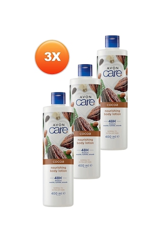 Avon Kakao Yağı E Vitaminli Vücut Losyonu 3 x 400 ML