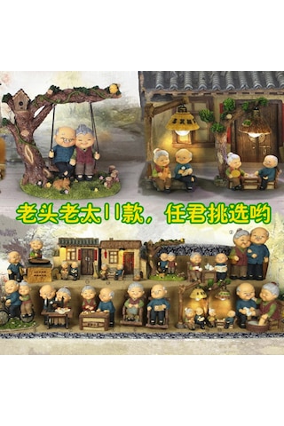 11 Zakka Japon Çeşitli Çift Yaşlı Adam Yaşlı Kadın Ev Eşyaları Yaratıcı Düğün Odası Dekorasyonu Yaşlılara Hediyeler 935-1 1041-12 Yaşlı Erkekler Ve Kadınlar İçin Kedi Kucaklama Süsleri