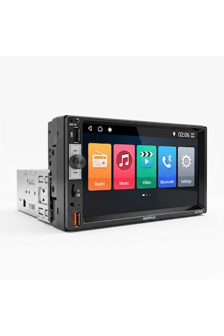Korax Kx-7570 Double Din Dokunmatik Ekran Araç Multimedya Teyp - Bluetooth, Mp5, Fm Radyo