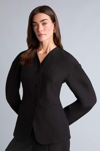 Defacto Fıtted V Yaka Krep Blazer Ceket H0904ax26smbk81 Siyah-bk81