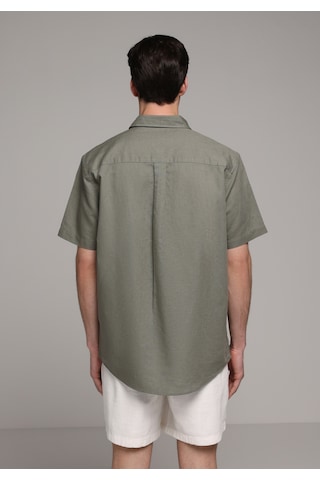 Colin's Colins Regular Fit Shirt Neck Düz Erkek Yeşil Uzun Kol Gömlek Cl1080097 Q1.v2 Kha Haki