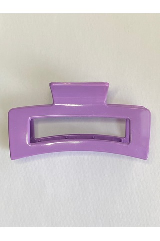 Mor Renk Televizyon Model Mandal Saç Tokası 11 Cm - Şık Ve Dayanıklı Mor