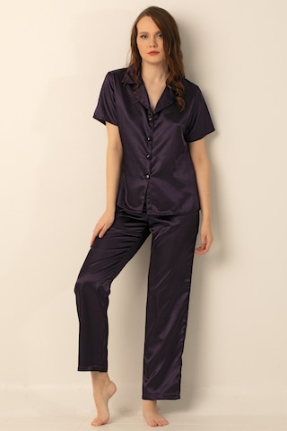 Miorre Bayan Saten Pijama Takımı 001