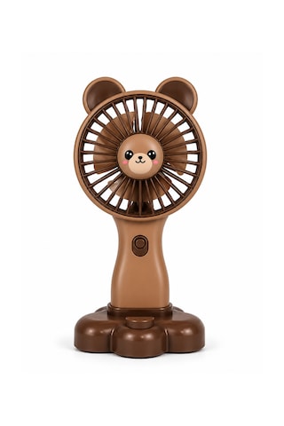 Iconic Tech Ayıcıklı Mini El Fanı Usb Şarjlı 3 Kademeli Taşınabilir Handheld Fan Kahverengi Iconic Tech Ayıcıklı Mini El Fanı Usb Şarjlı 3 Kademeli Taşınabilir Handheld Fan Kahverengi