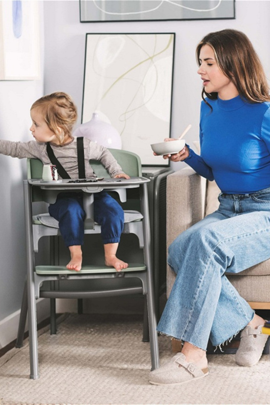 Kinderkraft Lıvy 4 in1 Çocuk Mama Sandalyesi ve Ana Kucağı 110 Kg Taşıma Kapasitesi