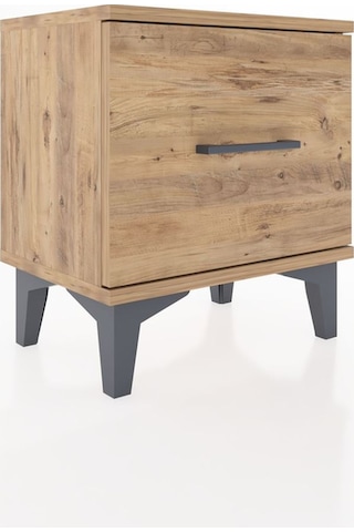 Arges Komodin Tek Çekmeceli 44x30x48 Çam-çam Çam