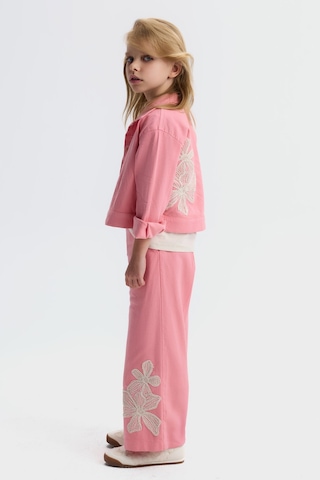 Xo Kids Kız Çocuk 3lü Alt Üst Kombin Takmı 4-8 Yaş Set0514 Pembe