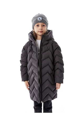 Benitto Kids Kız Çocuk Kapüşonlu Kışlık Şişme Mont 51353 Gri