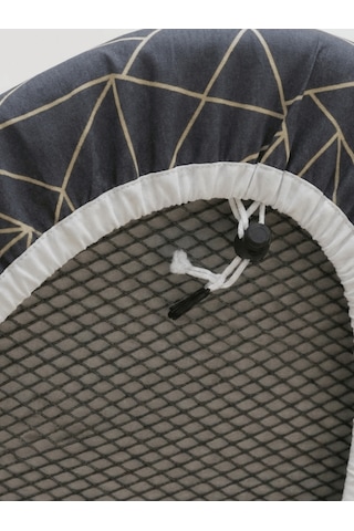 Beylini Yanmaz Ütü Masası Kılıfı Hızlı Ütü Kılıfı Örtü Geometrik 50x150 Cm Koyu Gri