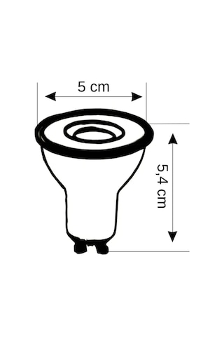 Zmr 7w 3000k Günışığı Led Çanak Ampul 540lm Düşük Tüketim Yüksek Işık