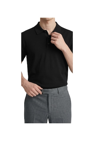 Anthony Jackson Premium Erkek Triko Polo Yaka T-shirt Giovanni Siyah