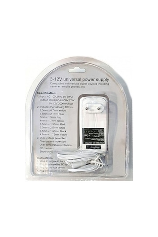 Narıta Ac01 Kademe Ayarlı Unıversal Adaptör 8 Uçlu