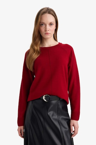 Defacto Yün Karışımlı Regular Fit Bisiklet Yaka Triko Tunik G5867ax25wnrd344 Kırmızı-rd344