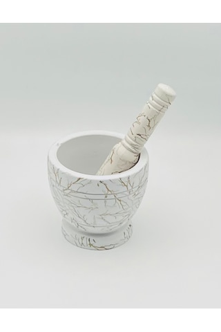 By Como Mermer Desenli Beyaz Havan