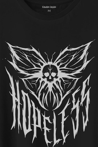 Hopeless Gothic Umutsuz Black Karanlık Baskılı Tişört Unisex T-shirt 001
