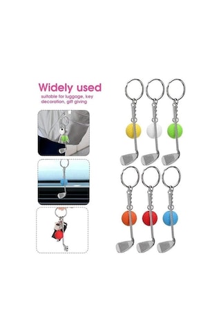 River World Gerçekçi Golf Tasarımlı Şık Anahtarlık Kolye Çanta Süsü 57979276