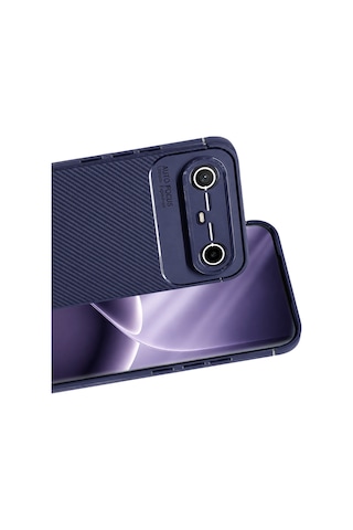 Newface - 864 - Tecno Spark Slim 5g Auto Focus Karbon Kapak - Glblseme - - Lacivert