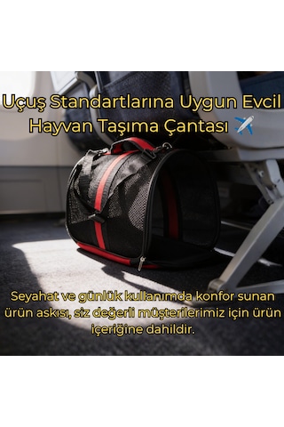 Vg Flybag Yırtılmaz Fileli Kedi Ve Köpek Taşıma Çantası Kabin Boy Uçuş Standartlarına Uygun