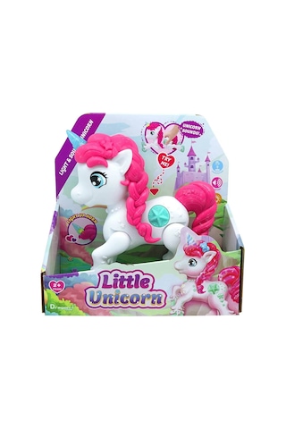 Little Unicorn Sesli Ve Işıklı Beyaz 18 Cm Süper Kaliteli