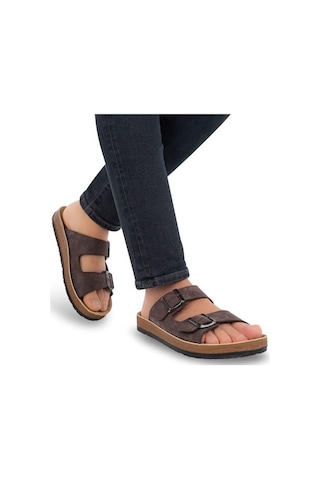 Muya Allen 31330-004 Anatomik Taban Erkek Terlik Kahve 40-45 Kahverengi