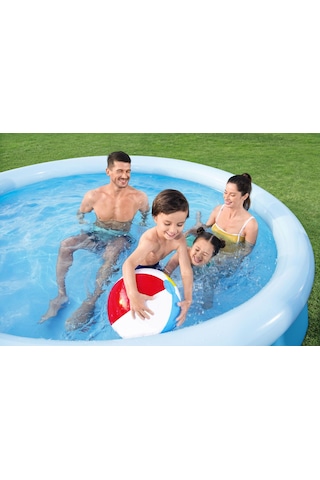 Bestway 57458 Fast Set Çember Şişme Havuz Seti 3.05 M X 66 Cm Mavi