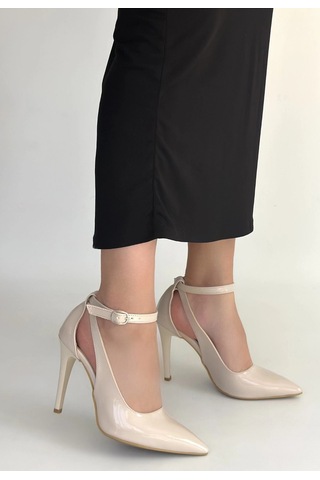 Hrşytrend Herşeytrend Wenni Bej Rugan Stiletto Ayakkabı Bej