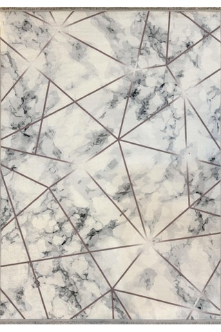 Dijital Kaymaz Yıkanabilir Krem Modern Salon Halısı Mutfak Halısı Yolluk Balkon Halısı Ev Dekor Krem - Gri - Bordo