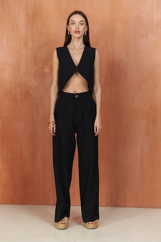 Mai Collection Mai Studios Co. Montana Siyah Yelek Pantolon Takım Siyah