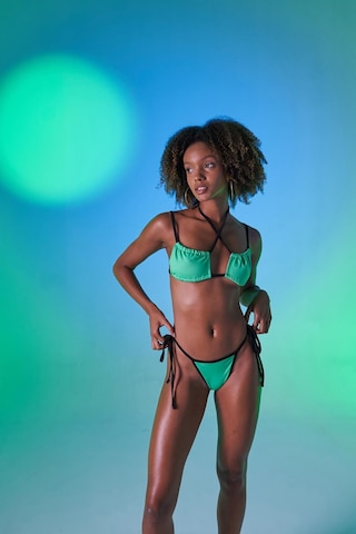 Holly Lolly Kontrast Biyeli Yüksek Bel Emma Bikini Altı Yeşil